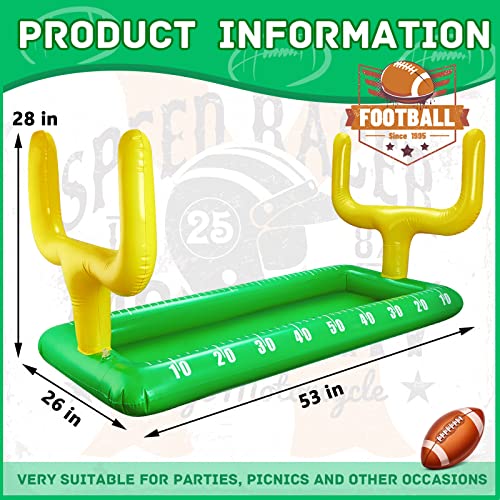 Inflatable Football Field Cooler Football Party Drink Cooler Football Party Decor Inflatable Ice Serving Bar for Game Spor...