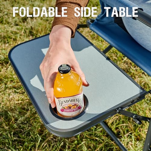 Portal Directors Chair Camping Chairs for Adults with Side Table Folding Lawn Chairs for Adults, Directors Chairs Foldable...