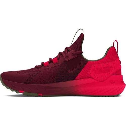 Under Armour Unisex Project Rock Red One Blood Sweat Respect 4, (625) Cardinal/Marine OD Green/Red, 11.5, US