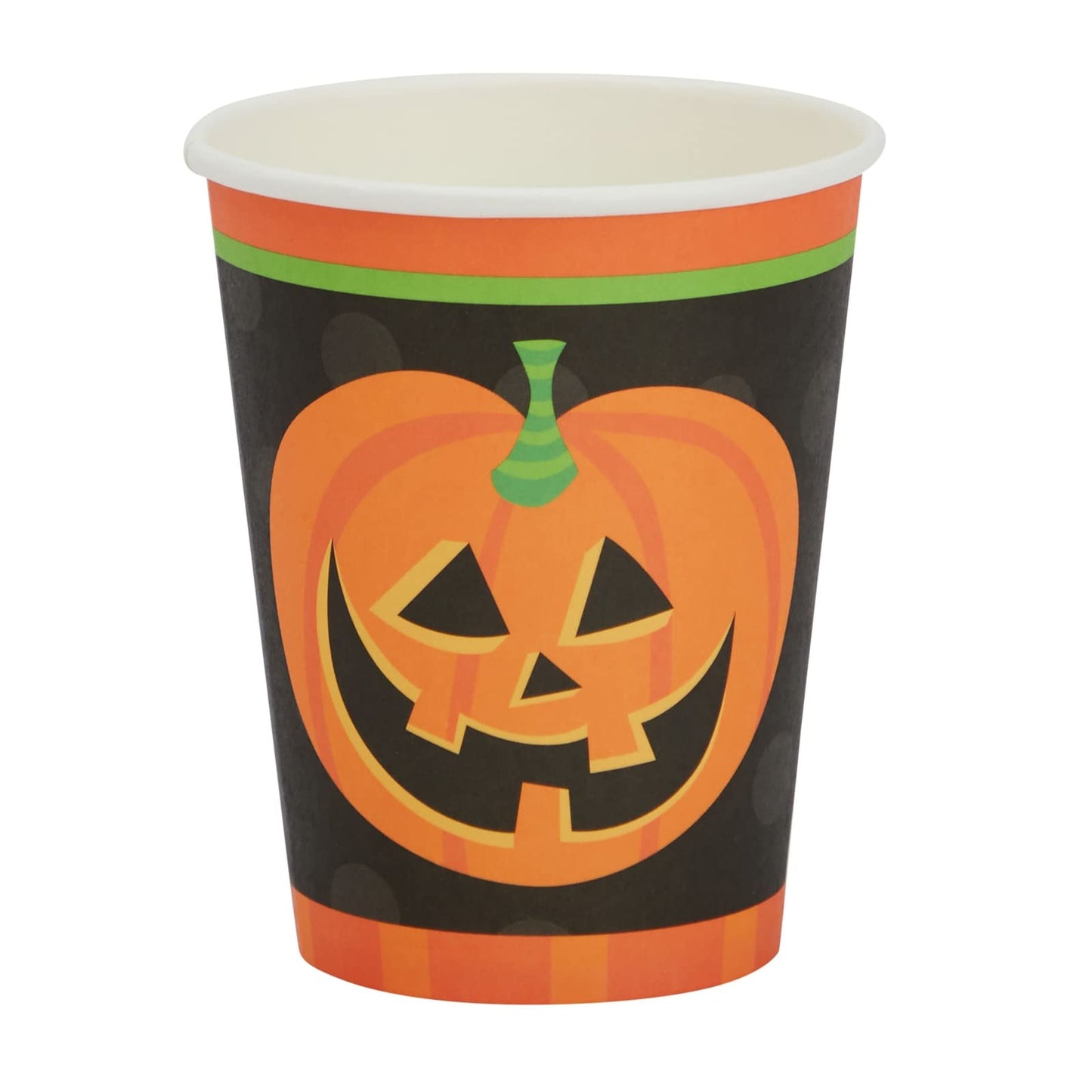 Juvale 144-Piece Halloween Plates and Napkins Party Supplies with Pumpkin Cups and Cutlery, Fun Themed Halloween Party Supplies Set for Celebrations with Friends and Family (Serves 24)