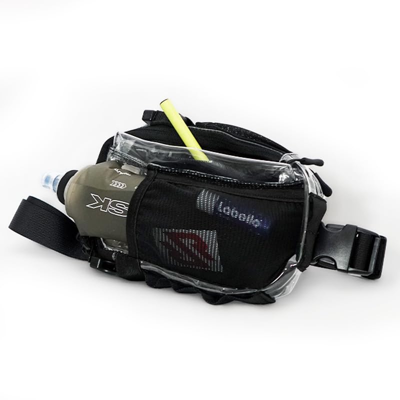 Clear Modular Fanny Pack – Stadium Approved 5x9 Belt Bag with Locking Zipper Clips – Anti-Theft See Through Crossbody for ...