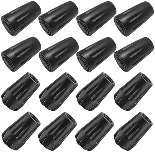 Diooid Trekking Pole Accessories Extra Thick and Wear Resisting Rubber Tips Snow Support Mud Support for Hiking Poles for ...