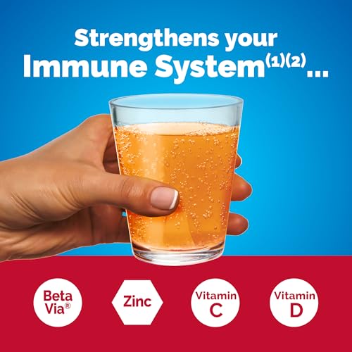 Emergen-C Immune+ Triple Action Immune Support Powder, BetaVia (R), 1000mg Vitamin C, B Vitamins, Vitamin D and Antioxidan...