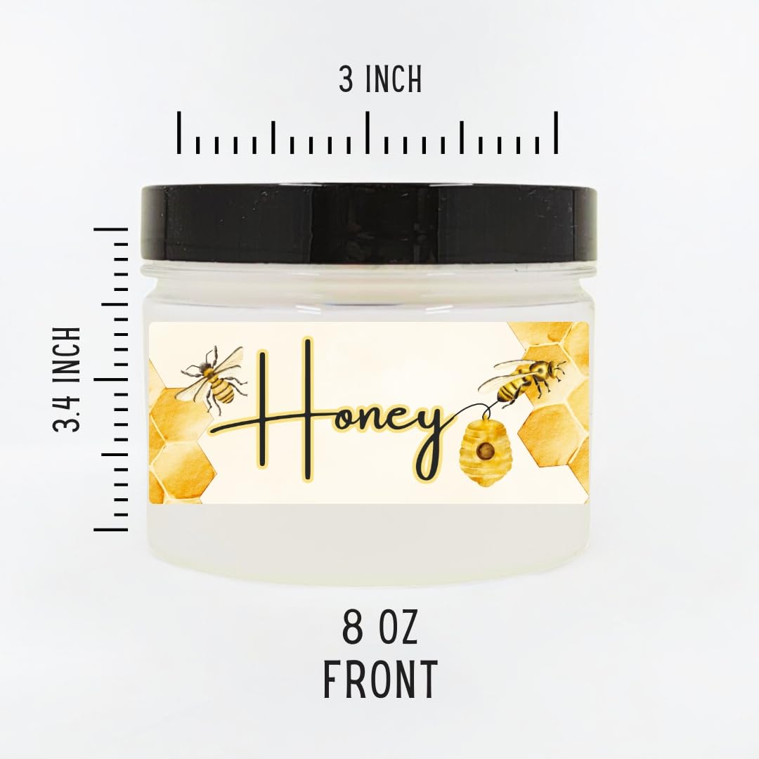 Body Powder for Women & Men Scented Honey Fragrance, Perfume Dusting Powder, Scented with Fragrance & Essential Oils, Talc-Free 8oz Container with Lid, Made in USA