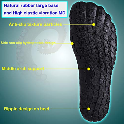 Water Shoes Mens Women Barefoot Shoes Quick Dry Aqua Outdoor Sports for Swim Pool Beach Surf Walk Water Yoga River Lake Hi...