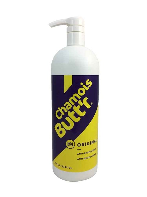 Chamois Butt'r Original Anti-Chafe Cream, 32 oz Bottle with Pump & Original Anti-Chafe Cream, 8 oz Tube