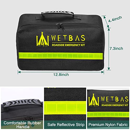 WETBAS Car Roadside Emergency Kit, Auto Vehicle Safety Emergency Road Side Assistance Kits Essentials, Solenoid Starter Re...