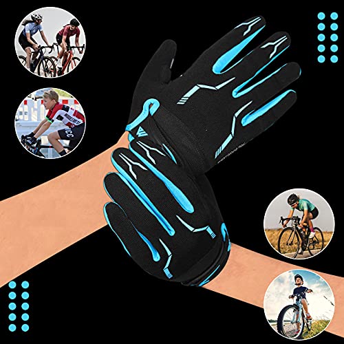 WESTWOOD FOX Cycling Gloves for Men - Full Finger BMX & Mountain Bike Gloves with Touchscreen, MTB, Padded Anti-Slip Grips...