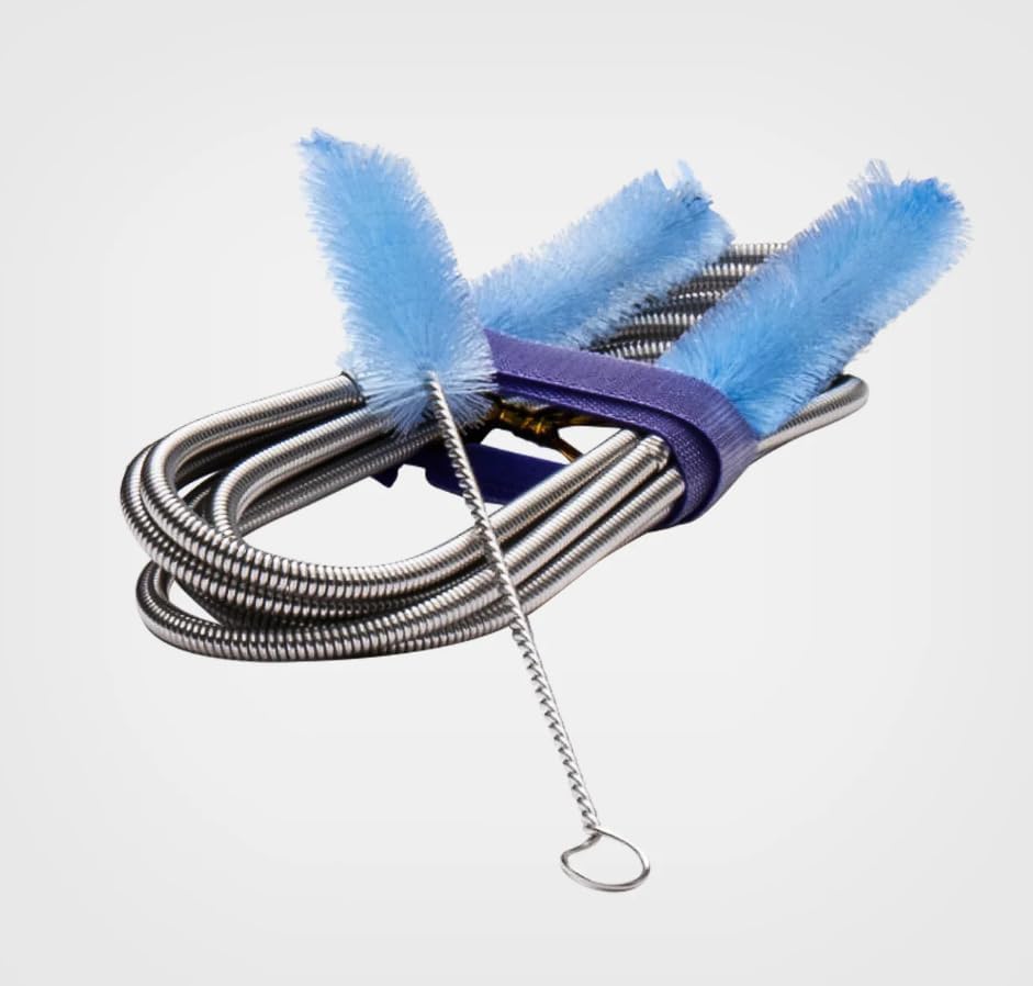 CPAP Soap Clean Start Kit - Wash Basin, 2-Piece Cleaning Brush Set with Flexible Soft Bristles, and Hose Hanger with Suction Cup, for Cleaning and Drying Hoses and Accessories