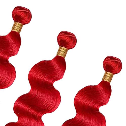 Wine Red Bundles Human Hair Burgundy Body Wave 3 Bundles 18 18 18 Inch Unprocessed Brazilian Virgin Remy Hair Double Weft Weave Human Hair Extensions