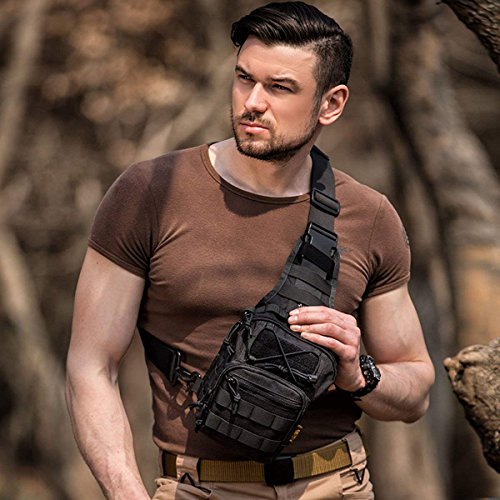 FAMI Outdoor Tactical Bag Backpack, Military Sport Bag Pack Sling Shoulder Backpack Tactical Satchel for Every Day Carry (...