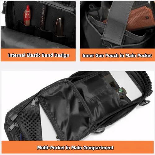 Vdones Tactical Sling Bag for Men Concealed Carry Crossbody Pack Gun Carry EDC BagMens Chest Pouch