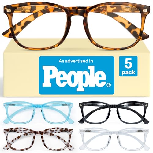 CCVOO 1.25 Reading Glasses for Women, Eye glasses, Blue Light Readers for Women, Cheaters