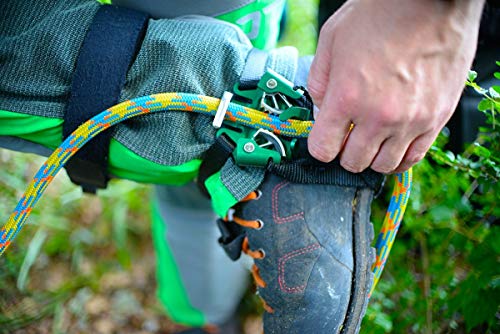 Notch Jet Step Foot Ascender with Unique Dual Cam has Less Spring Tension for Reduced Wear & Drag on The Climbing Line, us...