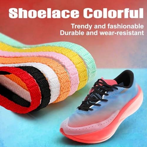 Flat Thin Athletic Shoe laces: 5mm Shoelaces for Running Sneakers Boot Strings(1Pair)