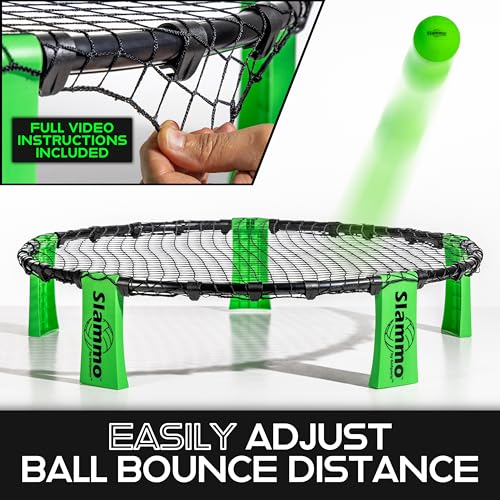 GoSports Slammo Game Set (Includes 3 Balls, Carrying Case and Rules) - Outdoor Lawn, Beach & Tailgating Roundnet Game