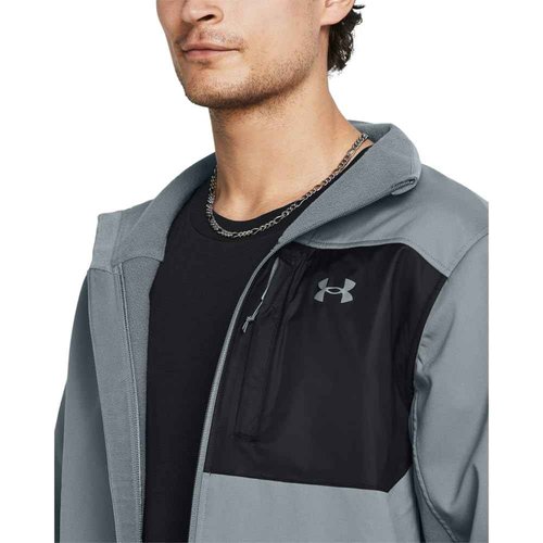 Under Armour Men's ColdGear Infrared Shield 2.0 Soft Shell, (002) Gravel/Black/Gravel, Small