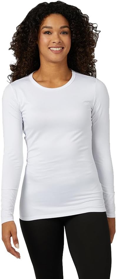 32 Degrees Heat Women’s Lightweight Baselayer Crew Top – Thermal Long Sleeve Shirt for Winter Layering