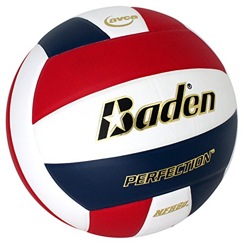 Baden | Perfection | Premium Leather | Indoor Official Game Volleyball | 13U to College | Official Size + Weight | NFHS + AVCA Approved