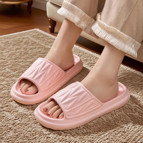 Non Slip Shower Sandals for Men Women Quick Dry Open Toe House Slides Unisex Bathroom Slippers for Indoor Outdoor Beach Tr...