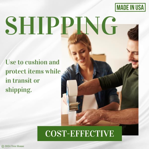 Tree House Packing Paper for Moving – 240 LARGE Newsprint Packing Paper Sheets – 31” x 22” Paper for Packing Dishes, Shipping, and Moving Supplies – Recyclable Movers’ Paper – Made in USA