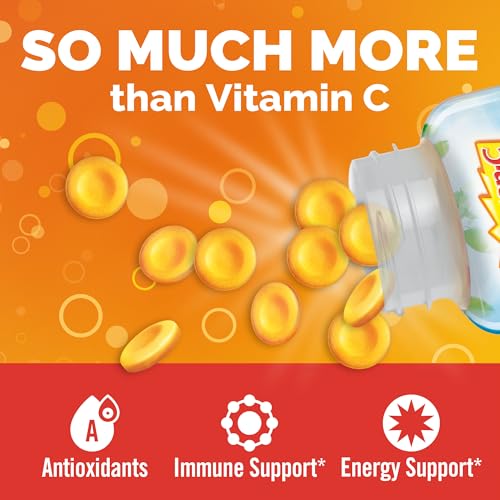 Emergen-C Chewable Vitamin C 1000mg, With B Vitamins And Antioxidants Tablet (40 Count, Orange Blast Flavor), Dietary Supp...