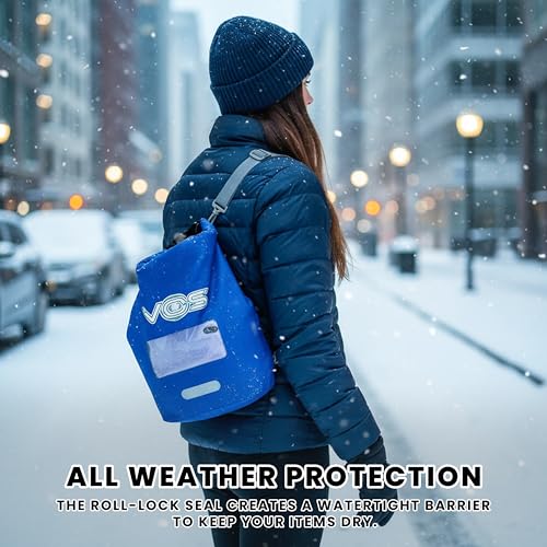 VOS Waterproof Premium Dry Bag – 5L | All-purpose Bag Lightweight Dry Storage Bag Backpack for Travel, Swimming, Boating, ...