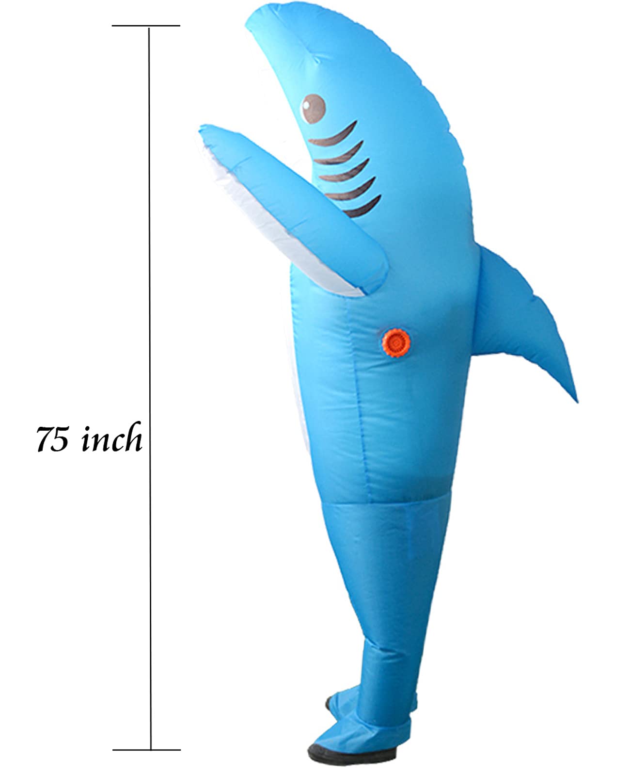 BIGPETS Inflatable Costume Shark Full Body Unicorn Air Blow-up Deluxe Halloween Costume-Adult Size
