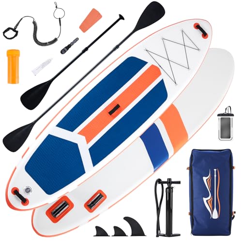 DUMOS Inflatable Stand Up Paddle Board, 10.5'×33'' Paddle Boards with Non-Slip Deck, Durable Advanced Material and Complet...