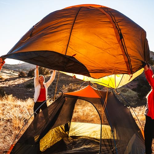 Kelty Grand Mesa 2P or 4P Backpacking Tent – 3 Season Camping, Thru Hiking Shelter, Aluminum Pole Frame, Single Door + Ves...