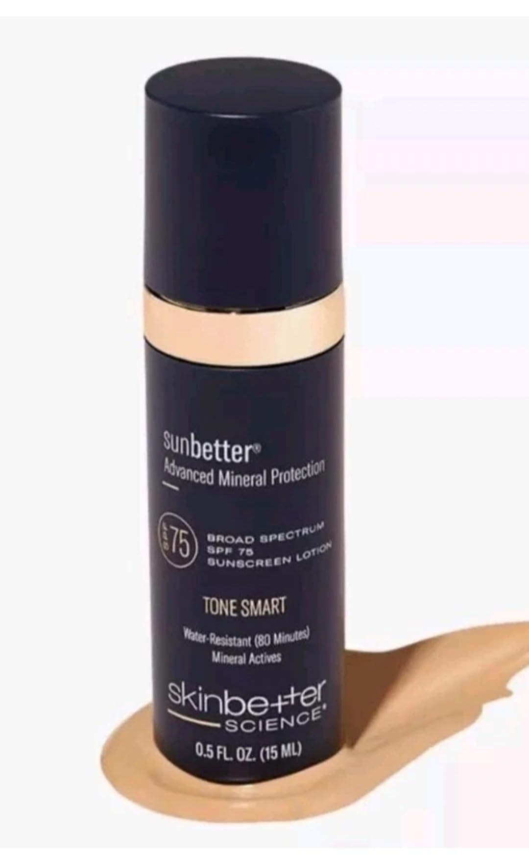 Skin-Better Science Sunbetter Advanced Tone-Smart SPF 75 Sunscreen Lotion - 0.5oz /15ml | Broad-Spectrum Mineral Sunscreen with