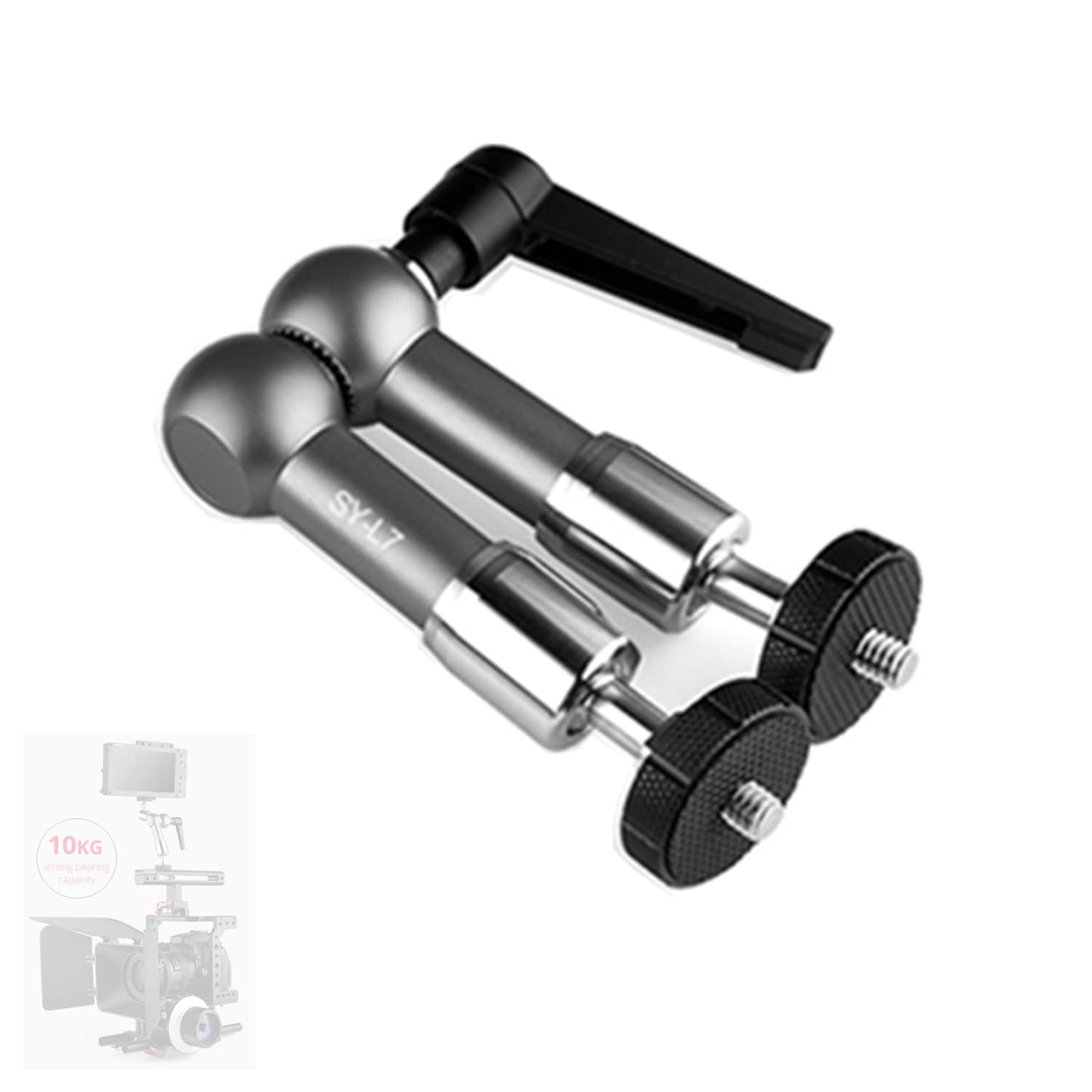 Songing Sy-L7 7Inch Magic Arm, Stainless Steel Ball Head And Thread,10Kg Strong Bearing Capacity, Articulating Magic Friction Ar