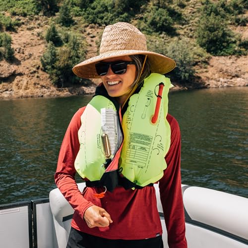 Onyx A/M-24 Automatic/Manual Inflatable Life Jacket, U.S. Coast Guard Approved, Low Profile, Compact Design, Manual Conver...