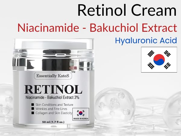 Retinol Moisturizer Cream 50 ml - Pack of 1 - Face, Eye, Forehead, Crow's Feet, D  collet   & Neck Cream - Fights Sagging Appear