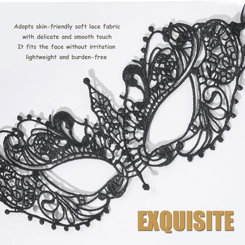 Masquerade Masks for Women Lace Eye Mask Venetian Halloween Mask for Carnival Party Prom Ball