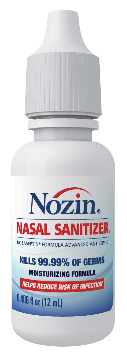 Nozin® Nasal Sanitizer® Antiseptic 12mL Bottle | Kills 99.99% of Germs | 60+ Applications | Trusted by Hospitals | Made in The USA