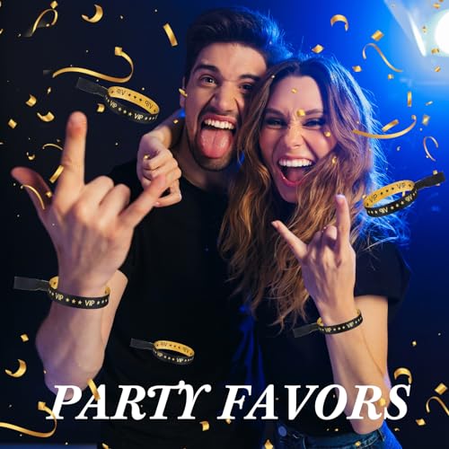 Tigeen 100 Pcs VIP Wristbands Cloth for Events Party VIP Bracelets for Wedding Concert Fair