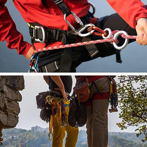 Azarxis 35 kN 50 kN Climbing Rescue Figure 8 Descender Large Bent-Ear Rigging Plate Heavy Duty & High Strength Rappel Devi...