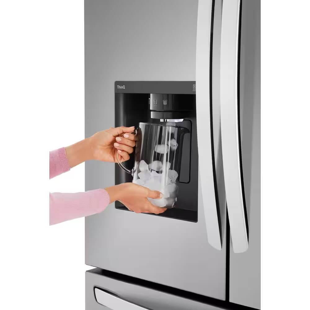 LG LRRXC2606S 26 Cu. Ft. Stainless Counter-Depth French Door Smart Refrigerator