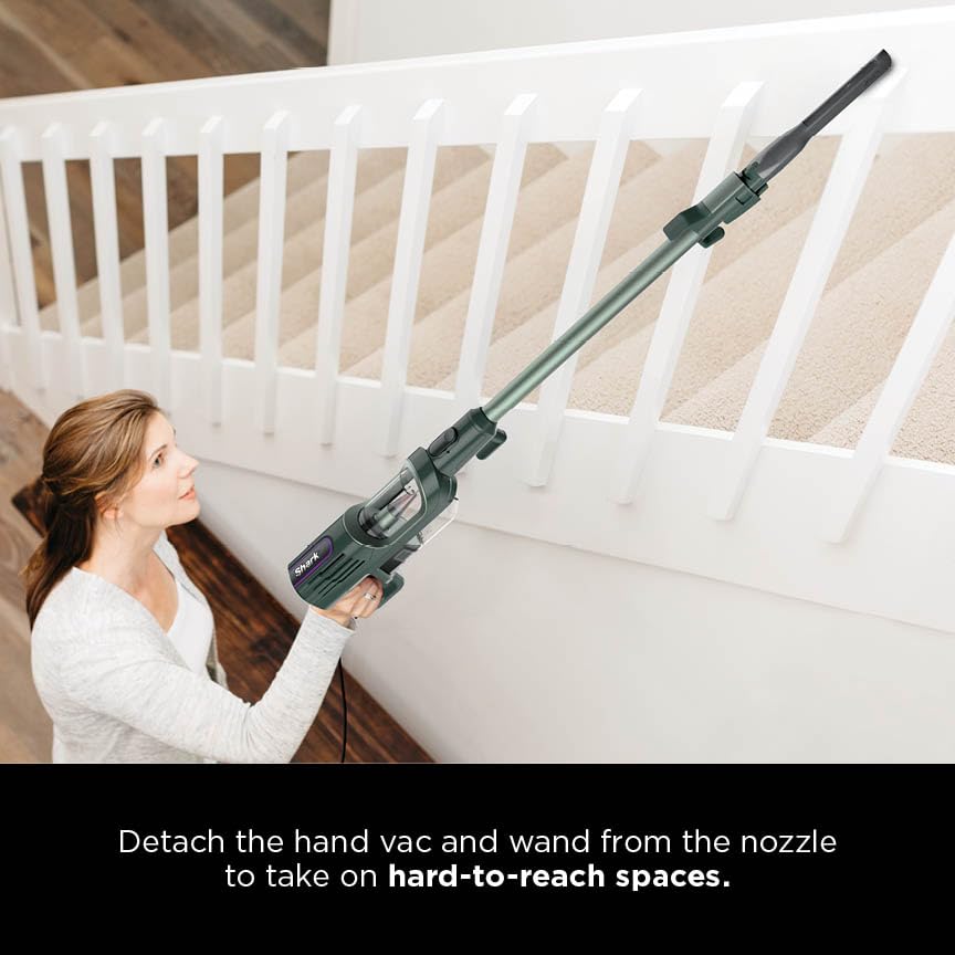 Shark Detect Ultralight Corded Stick Vacuum with Direction Detect and Self-Cleaning Brushroll, Powerful Hair Pickup, Ultr...