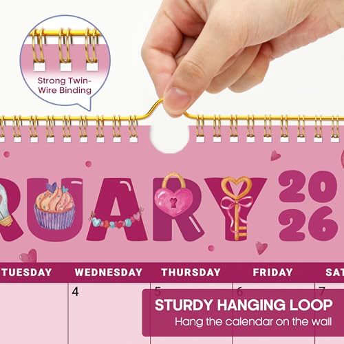 2026 Calendar, Monthly Wall Calendar from October 2025 to June 2027, 11.5" x 14.7", Spiral Binding Hanging Wall Calendar, ...