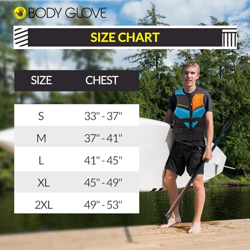 Body Glove Men's Life Vest 2Pack, USCG and Transport Canada Approved PFD for Boating Fishing Kayaking Rafting Paddling