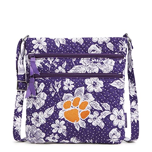 Cotton Collegiate Triple Zip Hipster Crossbody Purse (Multiple Teams Available)