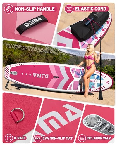 DAMA 11'*34"*6" Inflatable Paddle Board, Paddle Boards for Adults,Sup,Lightweight and Durable, Easy to Inflate, Versatile ...