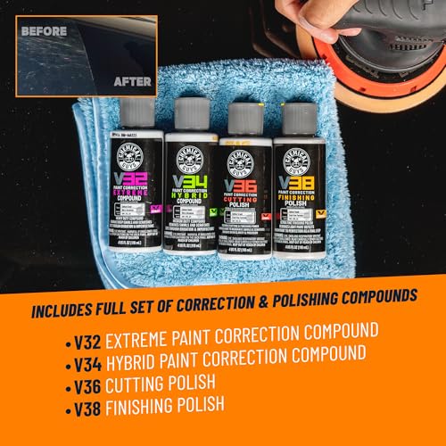 Chemical Guys TORQX Random Orbital Polisher, Pads, Polishes, and Compounds Kit - Car Polishing Kit Safe for Trucks, SUVs, ...
