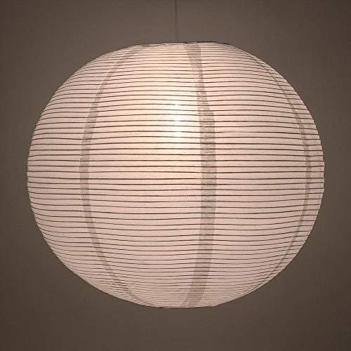 PaperLanternStore.com 20 Inch White Fine Line Premium Even Ribbing Paper Lantern, Extra Sturdy