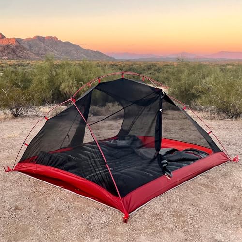 Near Zero 1-3 Person Ultralight Backpacking Tents, up to 2 Doors, 20D Ripstop Waterproof Sealed Nylon, Freestanding, Rainf...