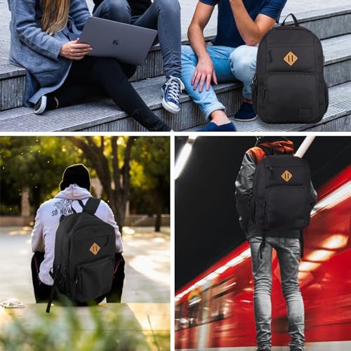 KEOFID Travel backpack for Men and Women, Anti Theft Laptop Backpack with USB Charging Port for Work, Large Bag for Colleg...