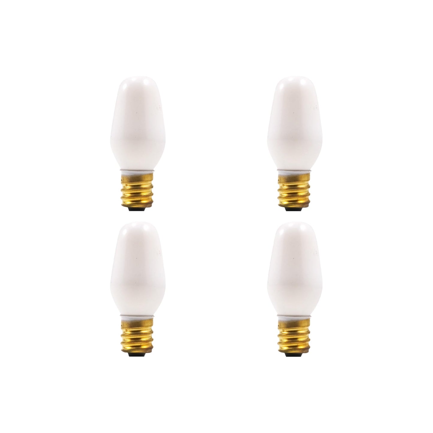 LEDVANCE Sylvania 13544 - 7C7/W/BL/4PK 120V Night Light Bulb,Incandescent, Warm White 7 watts