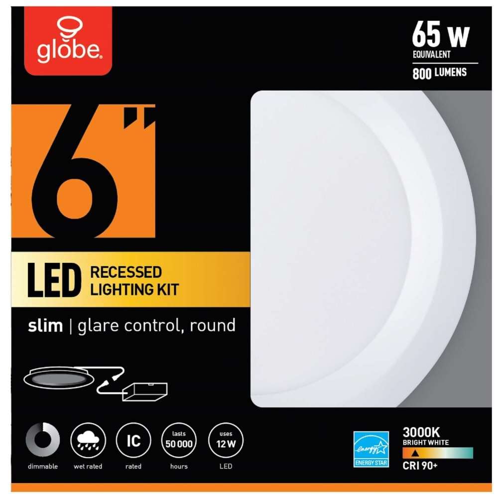 Globe Electric RECESD LGHTNG KIT LED 6"